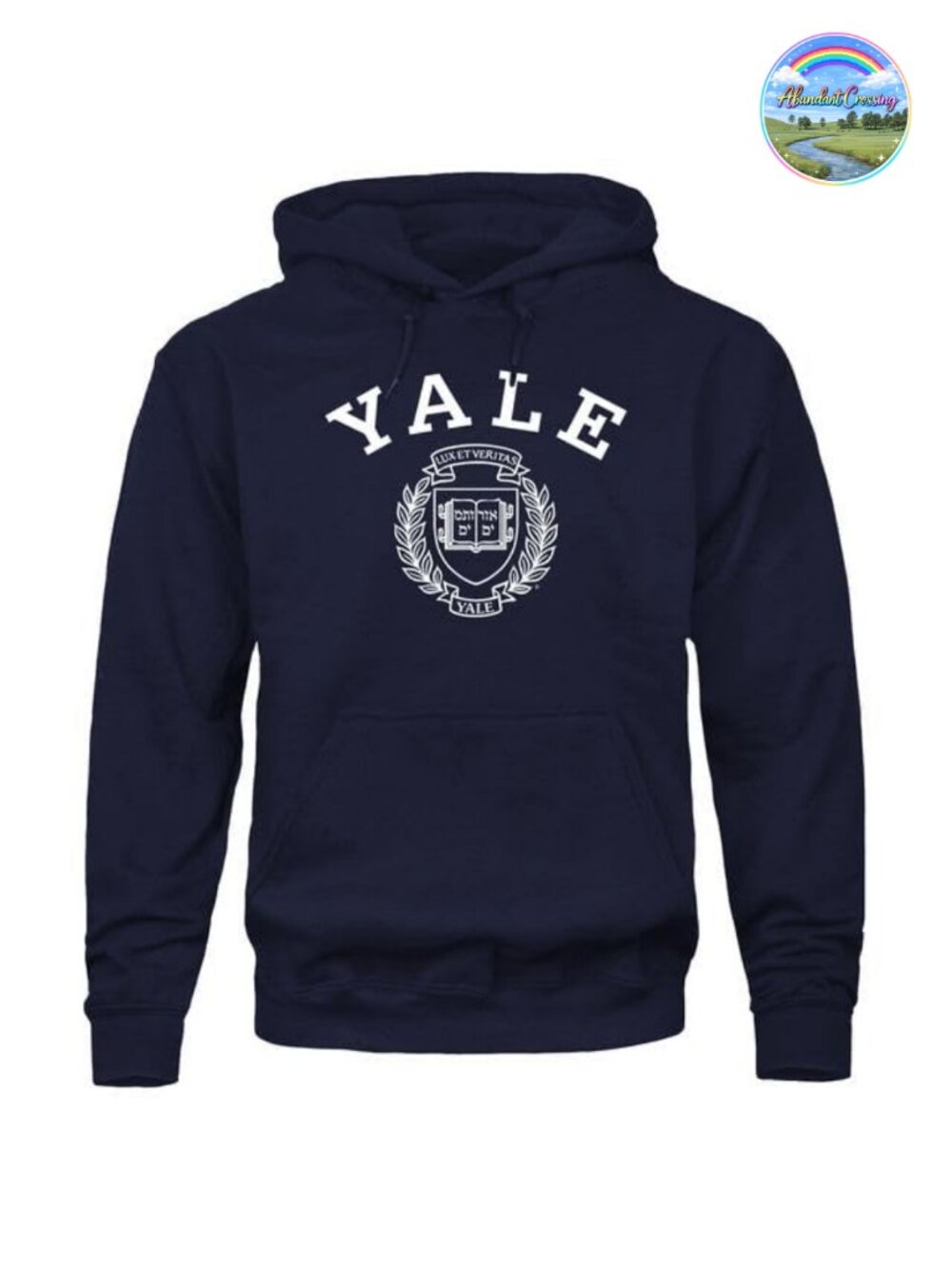 Yale Bulldogs Pullover Hoodie Unisex Cotton Poly Blend